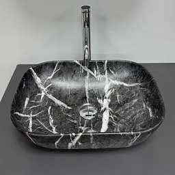 Умивальник VBI Ravenna накладний 46x33.5 см black opal matt VBI-011233 - мініатюра 5