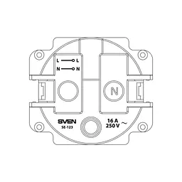 Розетка Sven SE-123 ivory (7100090) - мініатюра 5