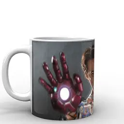 Кухоль GeekLand Залізна Людина Iron Man Тоні Старк IM.02.028 330 мл білий - мініатюра 2