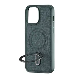 Чохол Jinduka Leather Ringo iPhone 13 Pro Max Green - мініатюра 4