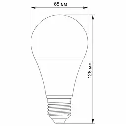 LED-лампа Titanum A65 15W E27 3000K (25683-000) - мініатюра 3