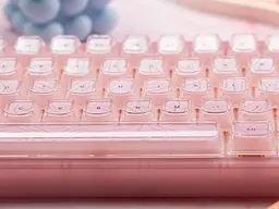 Ігрова механічна клавіатура Womier VK66 Pro / Дротове підключення / Womier POM Series Switches / Pink Lines - мініатюра 6
