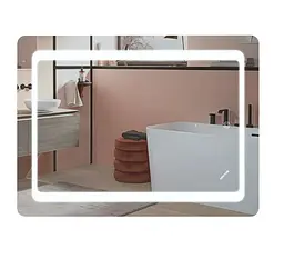 Дзеркало Mixxus TWEE MR09-80x60-REVERSE з LED Touch, Anti-fog, димером, регулюванням яскравості (MI6660) - мініатюра 1