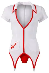 Еротичний костюм Cottelli Costumes Nurse Outfit, S (білий) - мініатюра 3