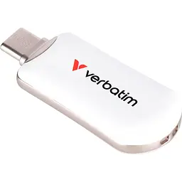 Флеш-накопичувач Verbatim Plectra USB-C White 512 GB USB 3.2 Gen 1 (30231) - мініатюра 3