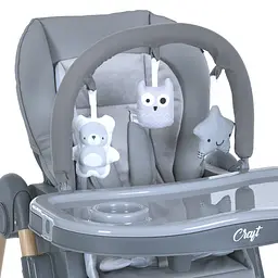 Стільчик для годування El Camino CRAFT ME 1115-W Gray, до 15 кг - мініатюра 9