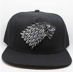 Кепка бейсболка Гра престолів Game of Thrones Будинок Старков чорна