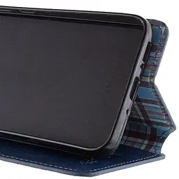 Шкіряний чохол-книжка GETMAN Cubic (PU) для Realme 11 4G Синій - мініатюра 2