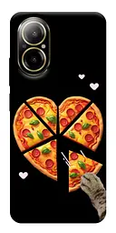 Чохол Demsky Pizza Love Cat для Realme C67 4G