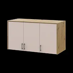 Антресоль висока Doros Ронді Дуб Артізан/Кашемір 3 ДСП 121х52х65 (41516183) - мініатюра 1