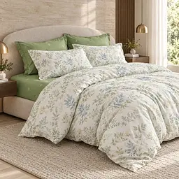 Постельное белье полуторное Love You 200TC Sage ly31088 160х220 см - миниатюра 3