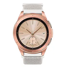 Ремінець BeWatch нейлоновий липучка для Samsung Galaxy Watch 42 мм Білий (1011311) - мініатюра 3