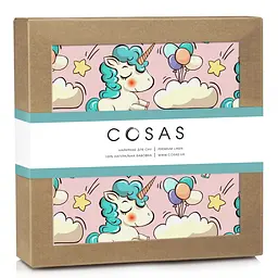 Пелюшка багаторазова Cosas непромокаюча Rose Unicorn 70х120 см, рожева