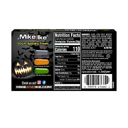 Жувальні цукерки Mike And Ike Sour Spooky Treats Halloween 120г - мініатюра 7