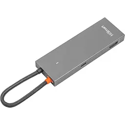 USB-Хаб HiSmart USB Type-C - 2 x USB 3.0, HDMI, SD (CA913459) - мініатюра 2