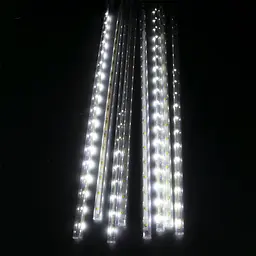Новорічна гірлянда Метеоритний дощ 288LED 3.1 м біла гірлянда на вікна гірлянда бахрома - мініатюра 3