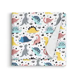 Пелюшки фланелеві Cosas Funny Dino 100x120 см, блакитні - мініатюра 2