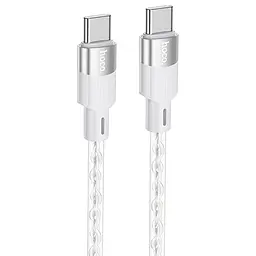 Дата кабель Hoco X99 Crystal Junction Type-C to Type-C 60W (1m) Gray