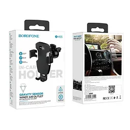 Автотримач для телефона Borofone BH55 Fenix air outlet gravity holder - мініатюра 2