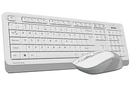 Комплект бездротовий Fstyler FG1010, White+Grey, клавіатура+миша A4Tech teh0020664 - мініатюра 3