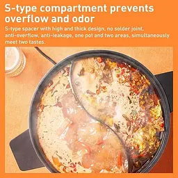 Двосекційна каструля Xiaomi ZHIWUZHU Mandarin duck pot (Mijia induction cooker special) (ZGYY001ACM) - мініатюра 4