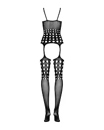 Бодістокінг Obsessive Bodystocking G310 топ панчохи підв'язки круглі вирізи S/M/L - мініатюра 6