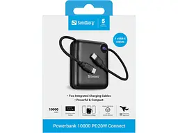 Зовнішній акумулятор (Power Bank) Sandberg 10000 mAh 20W (421-26) - мініатюра 5