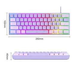 Клавіатура MageGee TS91 RGB (6971969727564-UA) Violet (G-000004393) - мініатюра 4