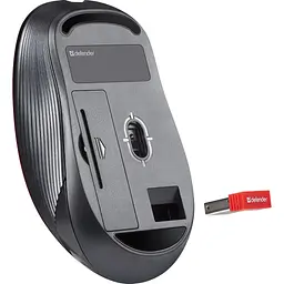Мишка Defender Gassa MM-105 Wireless Red (52103) - мініатюра 3