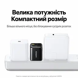 Бездротовий аудіоресивер для аудіосистеми UGREEN BT523 Bluetooth 6.0 аудіовихід 3,5 мм кодеки SBC AAC LDAC обраний кодек має підтримуватися аудіоджерелом дальність передавання 10 м без перешкод потребує живлення від розетки через вбудовану вилку перемикання відтворення між двома телефонами кабель AUX 3,5 мм ↔ 3,5 мм довжиною 1 м у комплекті чорний (65059) - мініатюра 8