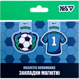 Закладки магнітні Yes Football 2 шт. (708798)