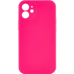 Чохол Epik Silicone Case Full Camera Protective AA NO LOGO для Apple iPhone 12 6.1 Рожевий/Barbie pink
