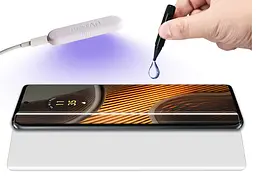 Захисне скло DK для Motorola Edge 50 Fusion UV Curved 015456 clear - мініатюра 2