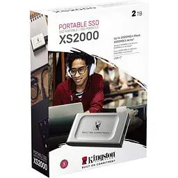 Зовнішній SSD накопичувач Kingston XS2000 2TB BoC Silver (SXS2000/2000GA) [138592] - мініатюра 3