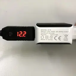 USB перетворювач напруги DC від 4.8 до 12.8 вольт з екраном для швидких зарядок стандарту QC 3.0 (100923) - мініатюра 4