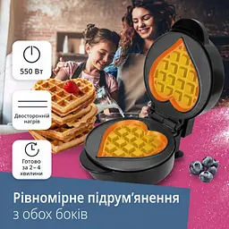 Вафельниця-міні ADE Серце (KG2345) - мініатюра 8
