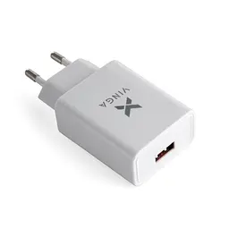 Зарядний пристрій Vinga QC 3.0, настінний, швидке заряджання, 1xUSB, макс. 18 Вт (VWCQAW) - мініатюра 2