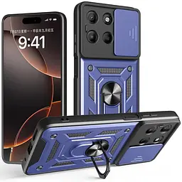 Чохол Ummi Camshield Serge Ring для Motorola Edge 60 / 60 Fusion Синій / Navy - мініатюра 2