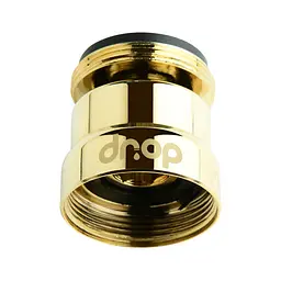Поворотний адаптер 360° Drop CL360-GLD для змішувача - Кут нахилу 15°, зовнішня М 24 мм, золотий