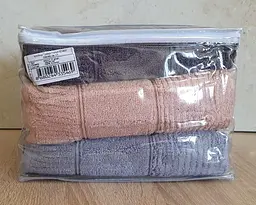 Набір турецьких махрових рушників Cestepe MicroCotton Premium 3 штуки 50x90 Nevara щільність 600 г/м2 - мініатюра 5