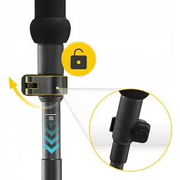 Трекінгові палиці Mountain Goat Active 38-130 см Black (P-5905973404679) - мініатюра 3