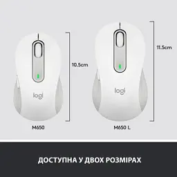 Мишка Logitech Signature M650 Wireless Off-White (910-006255) - мініатюра 8