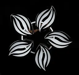 Люстра стельова LED Splendid Ray LK23/5, 120W, чорна/біла, сучасний стиль, з пультом, димер - мініатюра 5