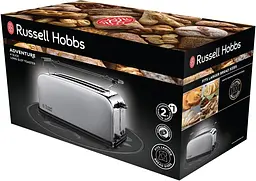Тостер Oxford 1600Вт, довгі слоти на 4 тости, метал, сріблястий Russell Hobbs teh0025682 - мініатюра 8