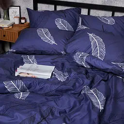 Комплект постільної білизни Moon&Star Микросатин Premium Night Feathers Полуторний 143х210 наволочки 2х50х70 - мініатюра 6