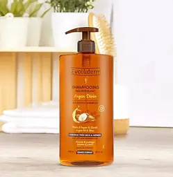 Шампунь Evoluderm для сухого та пошкодженого волосся живильний з аргановою олією 1 л - мініатюра 2