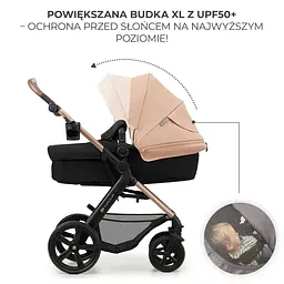 Універсальна коляска 3 в 1 Kinderkraft Moov 2 Sand Beige (KSMOOV02BEGEV00) - мініатюра 7