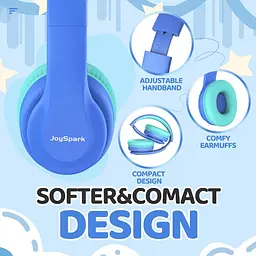 Бездротові дитячі Bluetooth навушники JoySpark з мікрофоном, до 60 год - мініатюра 4