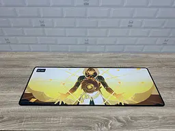 Великий килимок для мишки WorkPlaceShop Anime Геншин Імпакт Моракс 800 x 300 мм