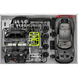 Машинка-конструктор Rastar Porsche 911 GT2 RS Clubsport 25 1:18. Сірий - мініатюра 5